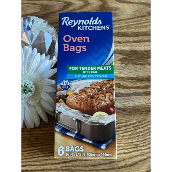 Reynolds Kitchens Large Oven Bags 16x17.5" 6 Pack BPA Free Cooking Roast - Picture 2 of 3
